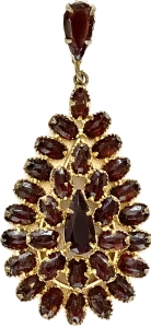 Zawieszka z rubinami, p. XX w.