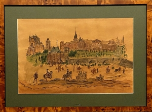 Antoni Uniechowski (1903-1976) "Zamek Królewski w Warszawie"