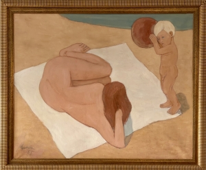 "Na plaży" Józef Marek (1922-1920)