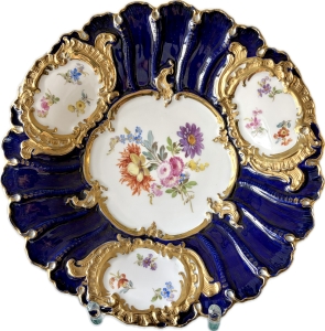 Patera kobaltowa, B-Form, Miśnia/Meissen XIX wiek